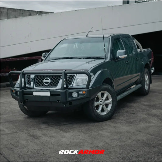 Rockarmor Premium Steel Bullbar To Suit Nissan Navara D40 2005-2015 - Winch Bar