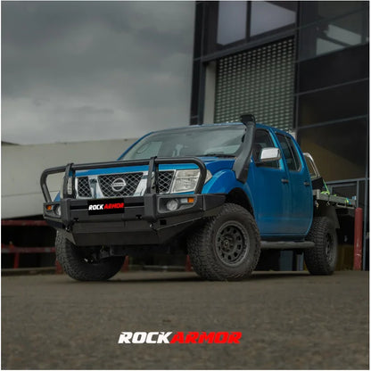 Rockarmor Premium Steel Bullbar To Suit Nissan Navara D40 2005-2015 - Winch Bar