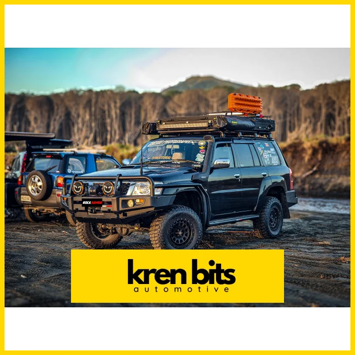 Rockarmor Premium Steel Bullbar To Suit Nissan Patrol Gu4 2005 To Current (Full Bar Replacement) Winch Bar