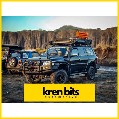 Rockarmor Premium Steel Bullbar To Suit Nissan Patrol Gu4 2005 To Current (Full Bar Replacement) Winch Bar