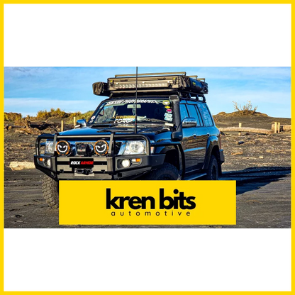 Rockarmor Premium Steel Bullbar To Suit Nissan Patrol Gu4 2005 To Current (Full Bar Replacement) Winch Bar