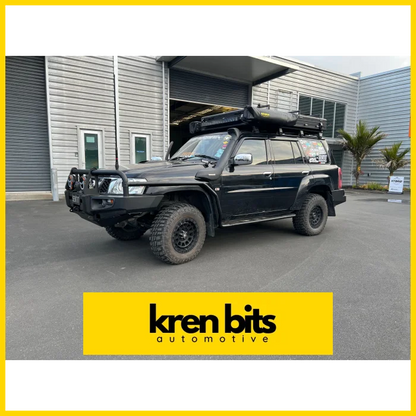 Rockarmor Premium Steel Bullbar To Suit Nissan Patrol Gu4 2005 To Current (Full Bar Replacement) Winch Bar