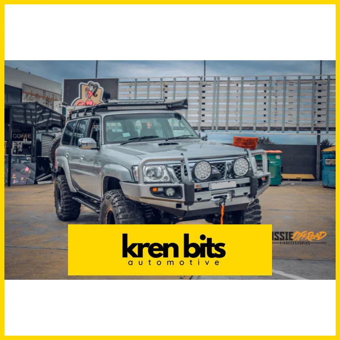 Rockarmor Premium Steel Bullbar To Suit Nissan Patrol Gu4 2005 To Current (Full Bar Replacement) Winch Bar