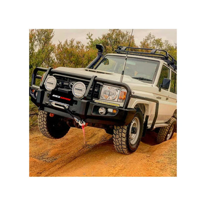 Rockarmor Premium Steel Bullbar To Suit Toyota Landcruiser 76/78/79 - Winch Bar