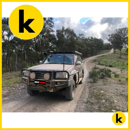 Rockarmor Premium Steel Bullbar To Suit Toyota Landcruiser Fj100 Ifs 1998-2007 (Full Bar Replacement) And Lexus Winch