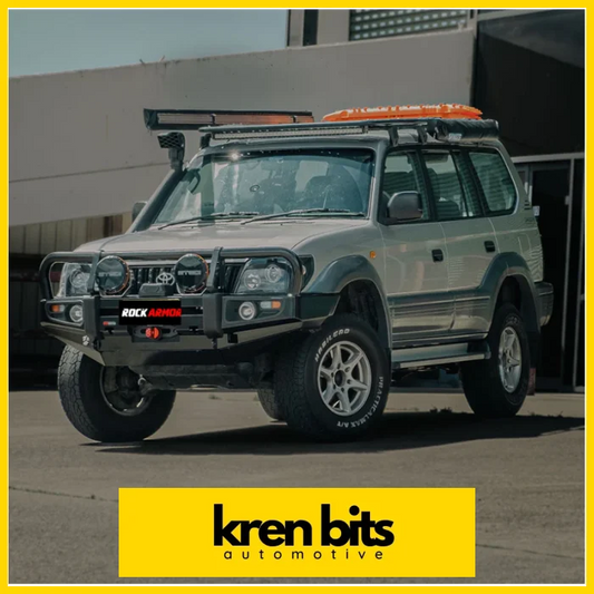 Rockarmor Premium Steel Bullbar To Suit Toyota Prado 1996-2002 Bar Replace Winch Bar