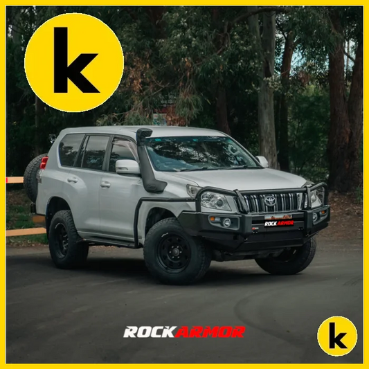 Rockarmor Premium Steel Bullbar To Suit Toyota Prado Fj150 2009-2013 (Bumper Cut) Winch Bar