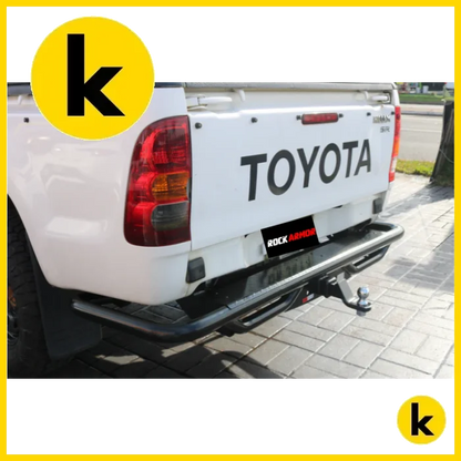 Rockarmor Premium Steel Rear Step / Tow Bar To Suit Toyota Hilux N70 2005 - Early 2015 (Tub Rear) Rear Step