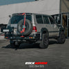 Rockarmor Steel Dual Wheel Carrier To Suit Toyota Landcruiser Fj105 Series 1998-2002  Live Axle (Solid Front End)