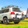 Rockarmor Steel Dual Wheel Carrier To Suit Toyota Landcruiser  Fj200 2008 To Current  (With Built In Towbar)