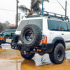 Rockarmor Steel Dual Wheel Carrier To Suit Nissan Patrol Y61 Gu1,2,3 1997-20004 And Gu Wagon
