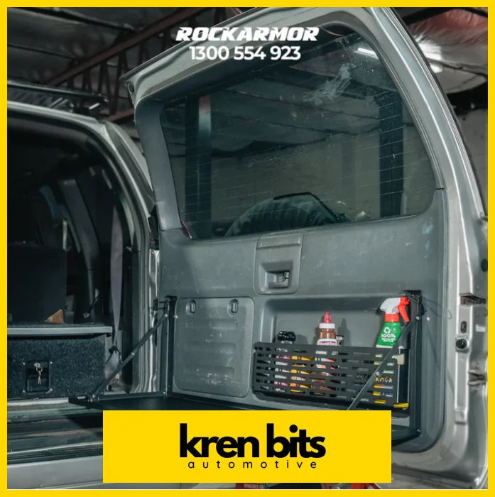 Rockarmor Rear Folding Table And Pantry To Suit Prado 120 Rear Table