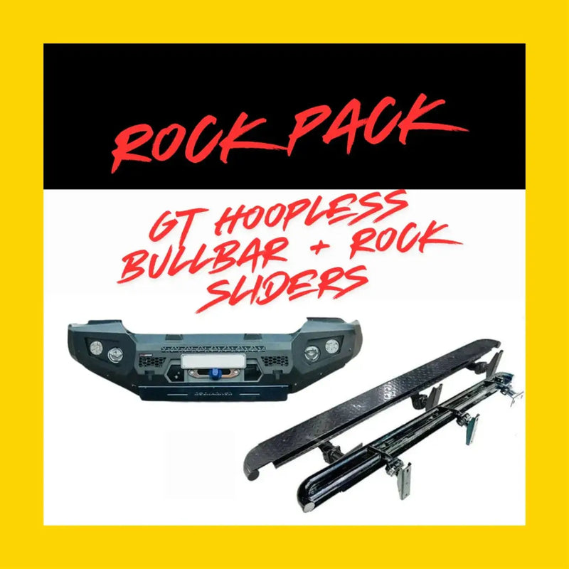 Rockarmor Rock Pack, Toyota Prado 150 11/2017-Current | GT Hoopless Bullbar + Sliders