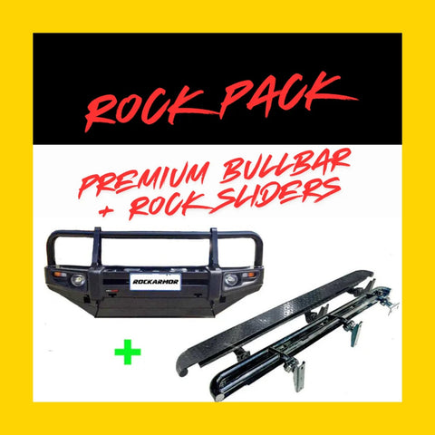 Rockarmor Rock Pack — Toyota Prado 1996-2002 | Premium Bullbar + Rock Sliders