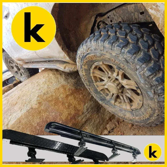 Rockarmor Rock Sliders / Side Steps To Suit Prado 150 2009-2024 Side Steps