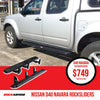 Rockarmor Steel Rockslider Side Steps To Suit Nissan Navara D40