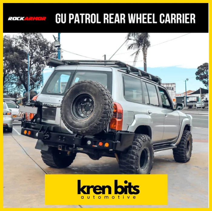 Rockarmor Steel Dual Wheel Carrier To Suit Nissan Patrol Y61 Gu4 2004 - 2016 Models