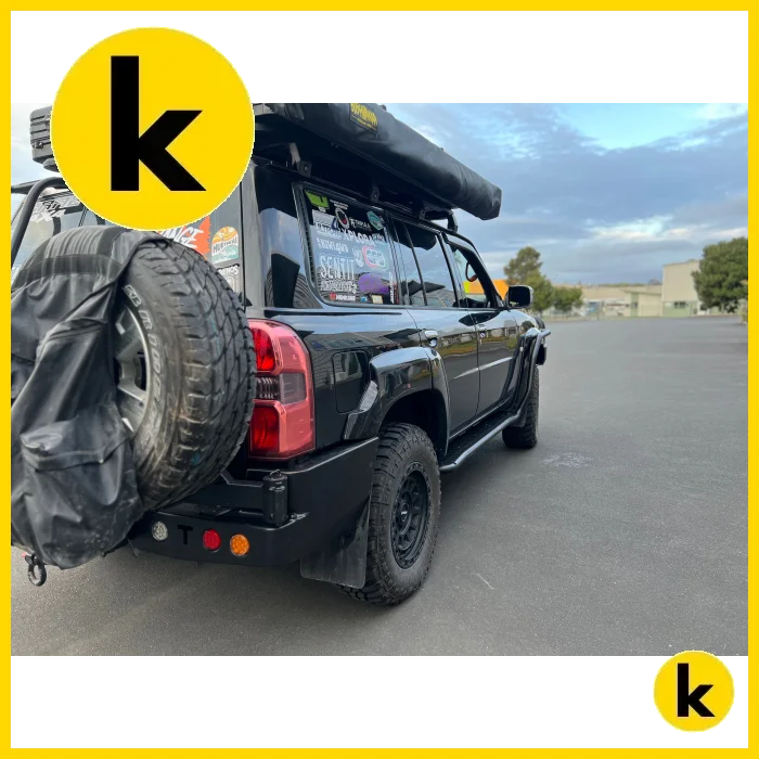 Rockarmor Steel Dual Wheel Carrier To Suit Nissan Patrol Y61 Gu4 2004 - 2016 Models Dual Wheel Carrier