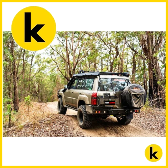 Rockarmor Steel Dual Wheel Carrier To Suit Nissan Patrol Y61 Gu4 2004 - 2016 Models Dual Wheel Carrier