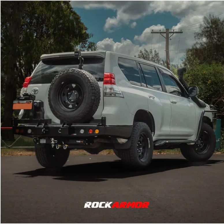 Rockarmor Steel Dual Wheel Carrier To Suit Toyota Landcruiser 150