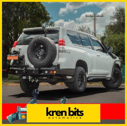 Rockarmor Steel Dual Wheel Carrier To Suit Toyota Landcruiser 150 Series 2009 To Current Dual Wheel