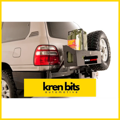 Rockarmor Steel Dual Wheel Carrier To Suit Toyota Landcruiser Fj100 1998-2007 And Lexus 470 Dual Wheel Carrier