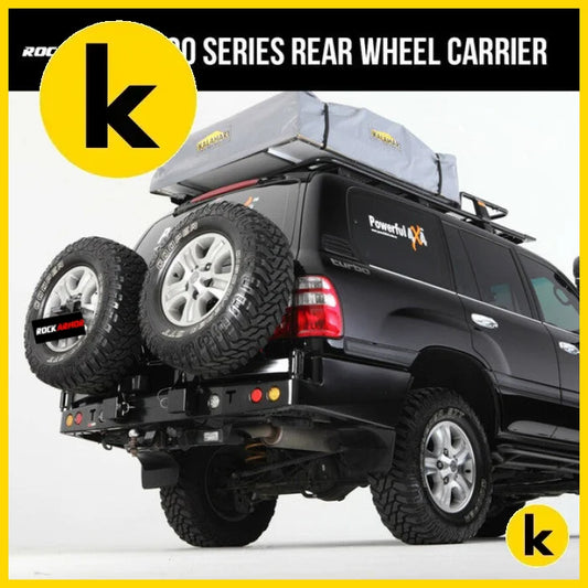 Rockarmor Steel Dual Wheel Carrier To Suit Toyota Landcruiser Fj100 1998-2007 And Lexus 470 Dual Wheel Carrier