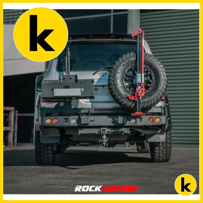 Rockarmor Steel Dual Wheel Carrier To Suit Toyota Landcruiser Fj100 1998-2007 And Lexus 470 Dual Wheel Carrier