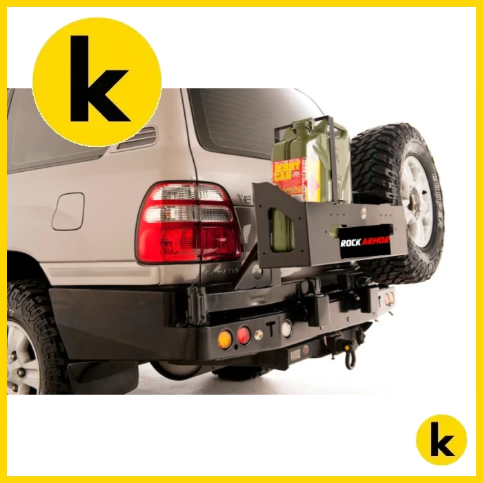 Rockarmor Steel Dual Wheel Carrier To Suit Toyota Landcruiser Fj100 1998-2007 And Lexus 470 Dual Wheel Carrier