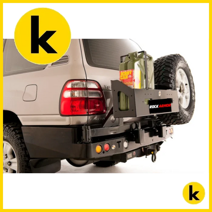 Rockarmor Steel Dual Wheel Carrier To Suit Toyota Landcruiser Fj100 1998-2007 And Lexus 470 Dual Wheel Carrier