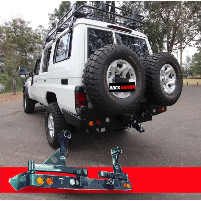 Rockarmor Steel Dual Wheel Carrier To Suit Toyota Landcruiser Fj75,