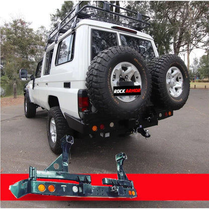 Rockarmor Steel Dual Wheel Carrier To Suit Toyota Landcruiser Fj75,
