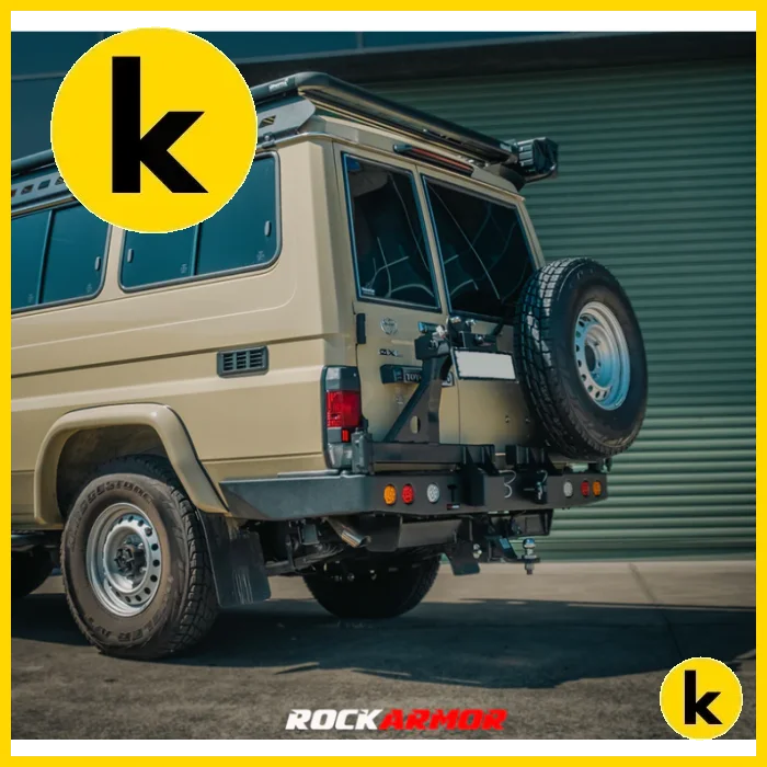 Rockarmor Steel Dual Wheel Carrier To Suit Toyota Landcruiser Fj75 Fj76 & Fj78 1992-2006 Troopy Wagon Dual Wheel Carrier