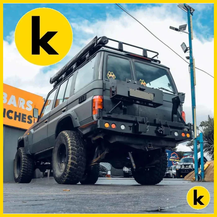 Rockarmor Steel Dual Wheel Carrier To Suit Toyota Landcruiser Fj75 Fj76 & Fj78 1992-2006 Troopy Wagon Dual Wheel Carrier