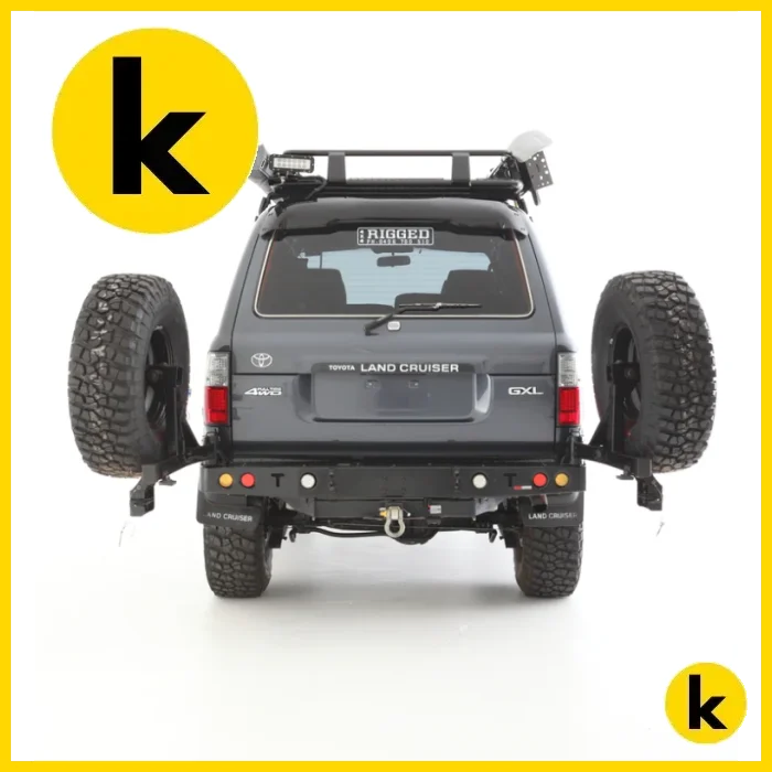 Rockarmor Steel Dual Wheel Carrier To Suit Toyota Landcruiser Fj80 1992-1997 Dual Wheel Carrier