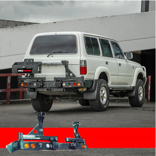Rockarmor Steel Dual Wheel Carrier To Suit Toyota Landcruiser Fj80