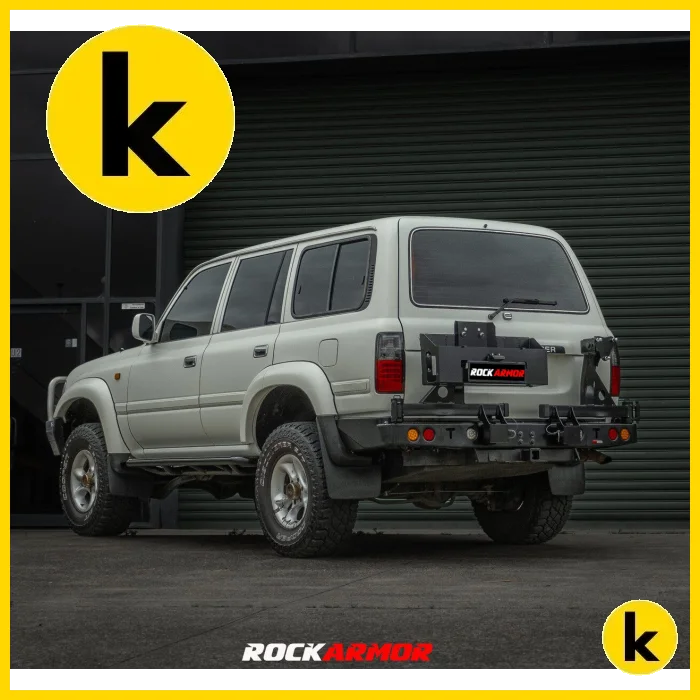 Rockarmor Steel Dual Wheel Carrier To Suit Toyota Landcruiser Fj80 1992-1997 Dual Wheel Carrier