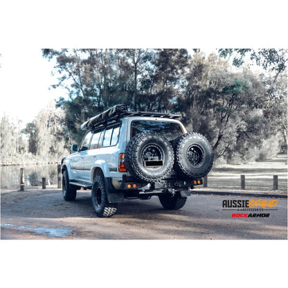 Rockarmor Steel Dual Wheel Carrier To Suit Toyota Landcruiser Fj80
