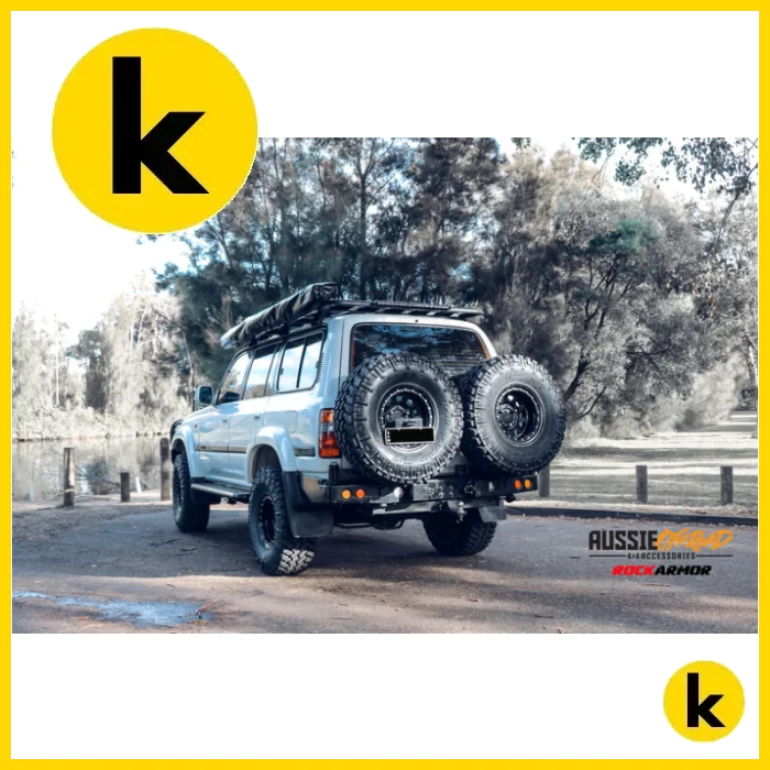 Rockarmor Steel Dual Wheel Carrier To Suit Toyota Landcruiser Fj80 1992-1997 Dual Wheel Carrier