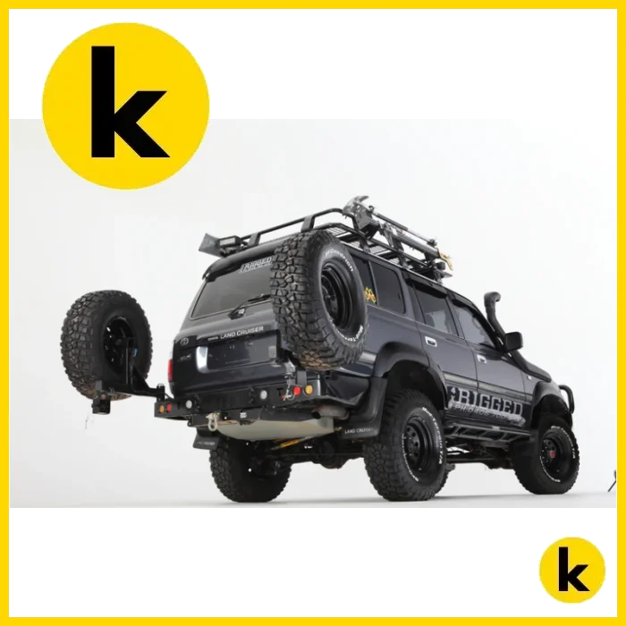 Rockarmor Steel Dual Wheel Carrier To Suit Toyota Landcruiser Fj80 1992-1997 Dual Wheel Carrier