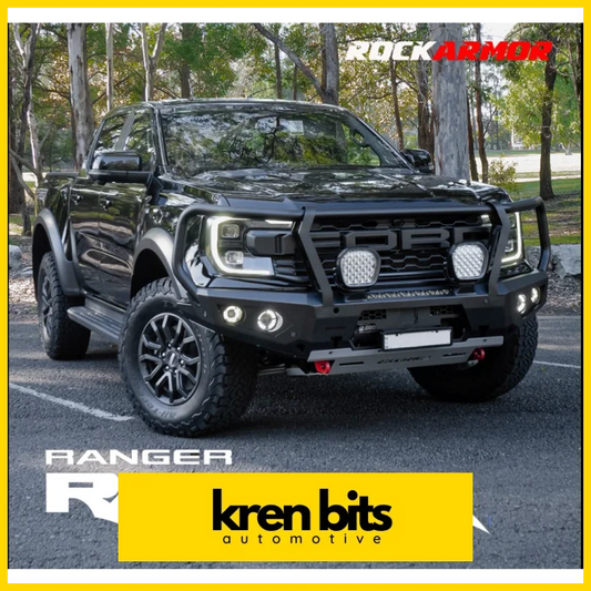 Rockarmor Steel Gt Hoop Bull Bar - Ranger Raptor Next Gen 2023-2024 (Full Bar Replacement) Winch Bar