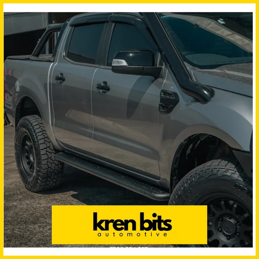 Rockarmor Steel Rockslider Side Steps To Suit Ford Ranger Px1,2,3 Dual Cab/Extra Cab 2012-2022 Side Steps