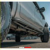 Silver metallic steel rockslider side steps with rugged tubular design and black mounts for ford ranger 4wd ute offroad