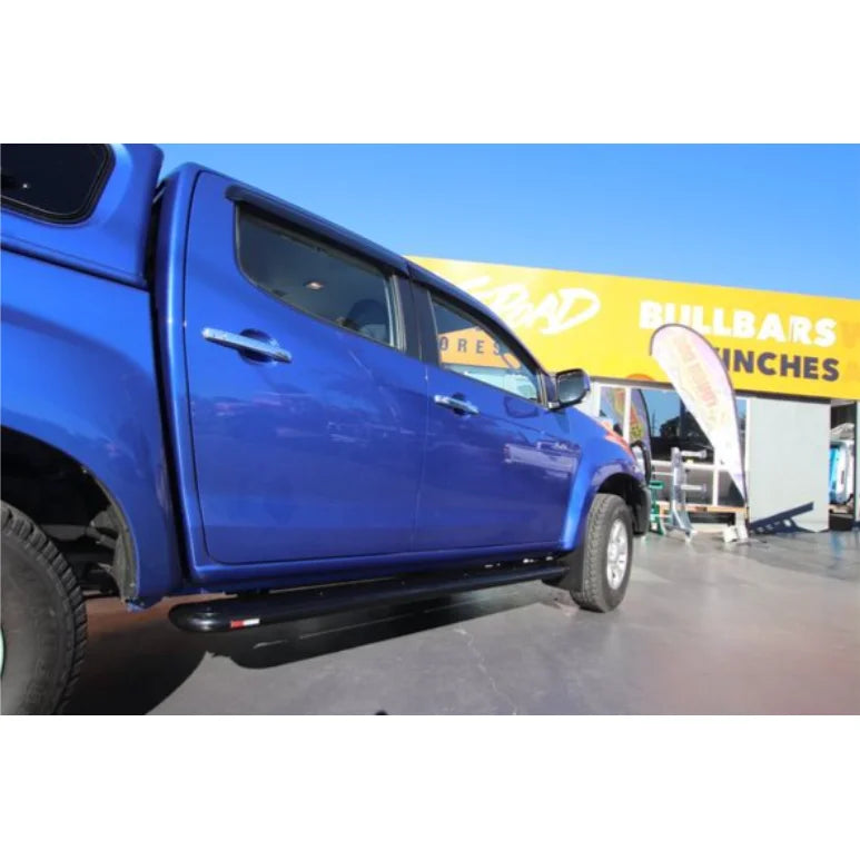 Rockarmor Steel Rockslider Side Steps To Suit Holden Colorado 2012