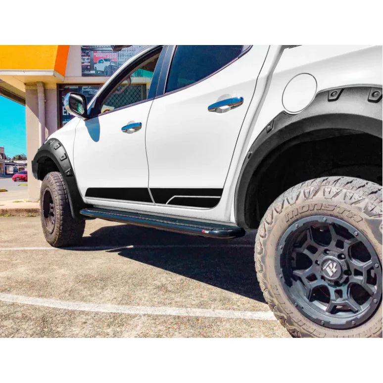 Rockarmor Steel Rockslider Side Steps To Suit Mitsubishi Triton Ml/Mn