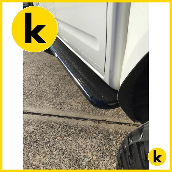 Rockarmor Steel Rockslider Side Steps To Suit Nissan Navara D40 2005-2015 Thai & Spanish Side Steps