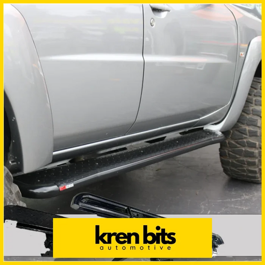 Rockarmor Steel Rockslider Side Steps To Suit Nissan Patrol Y61 Gu1 & Gu4 1998 To Current Side Steps