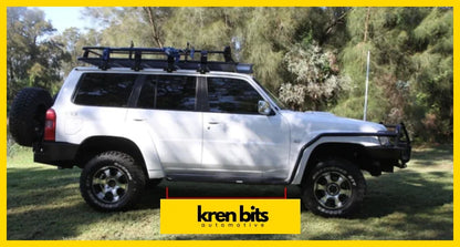 Rockarmor Steel Rockslider Side Steps To Suit Nissan Patrol Y61 Gu1 & Gu4 1998 To Current Side Steps