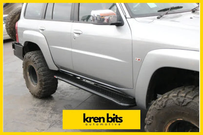 Rockarmor Steel Rockslider Side Steps To Suit Nissan Patrol Y61 Gu1 & Gu4 1998 To Current Side Steps