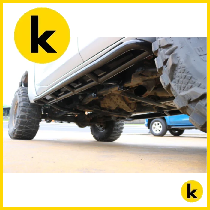 Rockarmor Steel Rockslider Side Steps To Suit Nissan Patrol Y61 Gu1 & Gu4 1998 To Current Side Steps